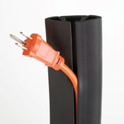 UT Wire 5 FT Cord Protector and Cover with 3-Channels, Black
