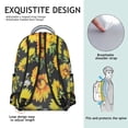 thumbnail image 5 of "Sunflower & Wildflower Backpack - Water-Resistant School Backpack for Women, College Backpack with Spacious Pockets, Floral Print Laptop Backpack for Work", 5 of 6