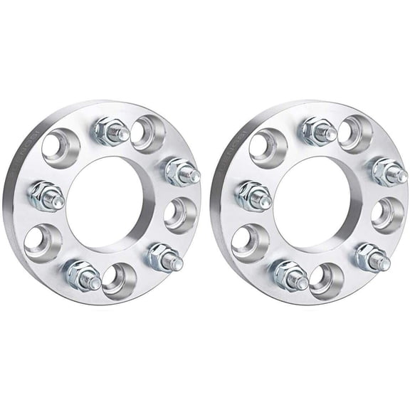 CWA 5x108 Wheel Spacer Adapters 1.25" Inch Compatible with Ford Fusion Escape Lincoln 5x4.25 Grade 12.9 Studs Set of 2