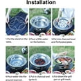thumbnail image 3 of Portable Stainless Steel Tabletop BBQ Grill 13.7 Inches for Korean BBQ Indoor Outdoor Camping, 3 of 5