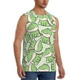 thumbnail image 2 of Haiem Men's Cute Crocodile Print Tank Tops Summer Sleeveless Cut Off Workout T-Shirts Fitness Vest Athletic Undershirts-Large, 2 of 8