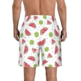 thumbnail image 3 of Kdxio Watermelon And Kiwi Pattern Mens Casual Shorts - Drawstring Summer Beach Sports Shorts for Men, 3 of 9