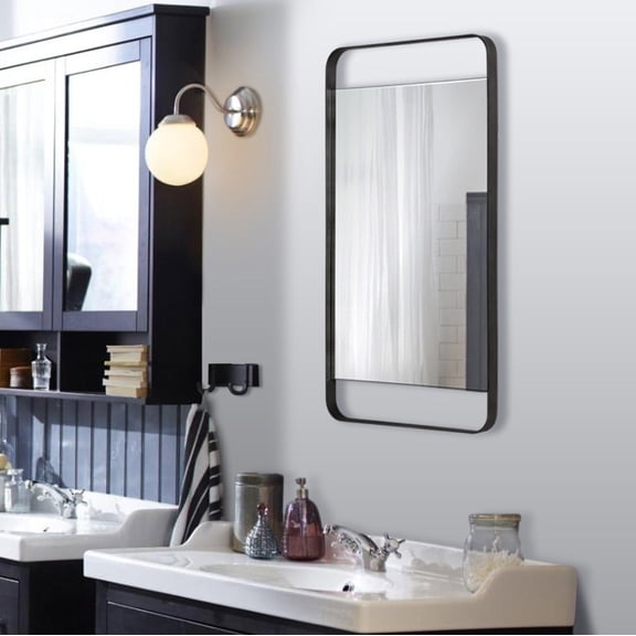 Renwil Tiffey Mirror in Charcoal Grey