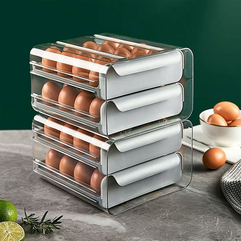 Totally Kitchen BPA Free Clear Plastic Egg Container Organizer – All About  Tidy