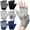 Black, Gray, Blue, variant on 3 Pairs Silicone Non Slip Fingerless Yoga Gloves Antislip Pilates Gym Exercise Workout Gloves Weight Training Mitten for Most Women Men