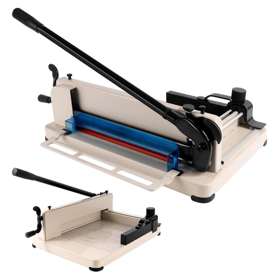 12 Inch Heavy Duty Paper Cutter, 400-Sheet Capacity Manual Paper Trimmer, Multi-Use Cutting Machine for Crafts, Photos, Cards, Documents