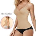 thumbnail image 5 of Irisnaya Women's Shapewear Tops Tummy Control Bodysuit Tank Shaping Camisole Seamless Slimming Body Shaper for Dress Cami Waist Trainer Vest(Beige XL-2XL), 5 of 7