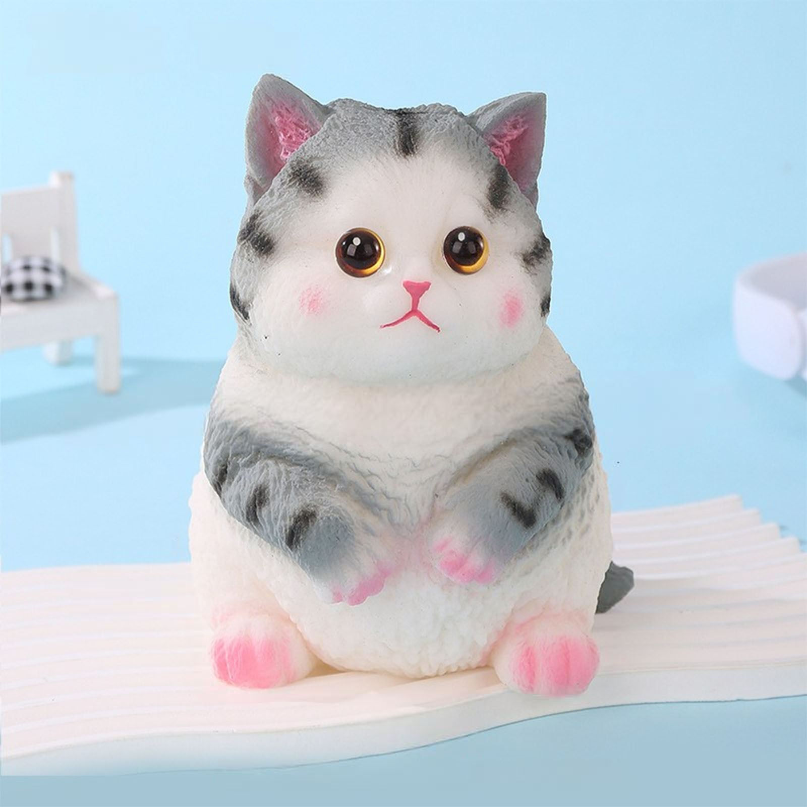 Vggrvlo Under 5 Sensory Fidget Toys Kawaii Cat Claw for Ki-ds Party Favors Stress Balls Soft Fidget Toys Pull Stretch Toys for Ki-ds