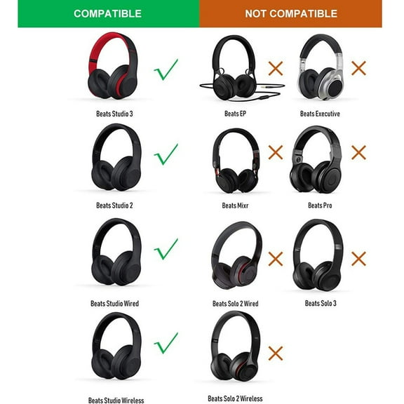 Professional Replacement EarPads Cushions, Earpads Compatible with Beats Studio