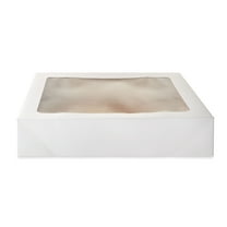 19" x 14" x 4" White Cake Boxes with Windows, 2 Count, by Way To Celebrate