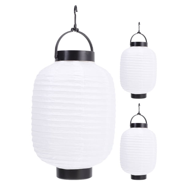 3 linternas de papel japonesas plegables para colgar en el restaurante, para sushi, ramen, impermeables, para decoración festiva.