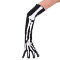 thumbnail image 5 of Calcetines hasta el muslo para mujer, diseño de calavera, esqueleto, hueso, Halloween, cosplay, 5 of 5