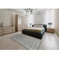 thumbnail image 4 of Ahgly Company Indoor Square Contemporary Dark Gray Abstract Area Rugs, 7' Square, 4 of 6