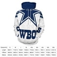 thumbnail image 2 of Football Cowboys 3D Print Hoodie Men Women Autumn Thin Pullover Sweatshirt Vintage Streetwear Tops, 2 of 6