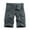 Gray, variant on IROINNID Cargo Shorts for Men Pure Color Outdoors Pocket Beach Work Trouser Cargo Shorts Pant,Olive Green