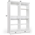 thumbnail image 5 of Homieasy 50'' Closet Organizer System, Set of 2, Heavy Duty Closet Storage & Organizer with 4 Hanging Rods and Adjustable Shelves, for Walk in Closet, Bedroom, White, 5 of 8