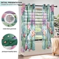 thumbnail image 5 of Cactus Watercolor Print Blackout Curtains Thermal Insulation 63 inch Grommet for Bedroom Living Room Bathroom Kitchen Windows 2 Pack, 5 of 6