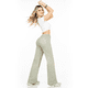 thumbnail image 2 of Pantalón Dama SAVI JEANS Pierna Ancha mezclilla Jeans Mujer verde claro 13, 2 of 5