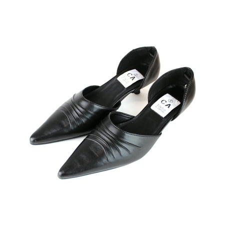 - D'Orsay Leather Dress Pump Heels by Carrini