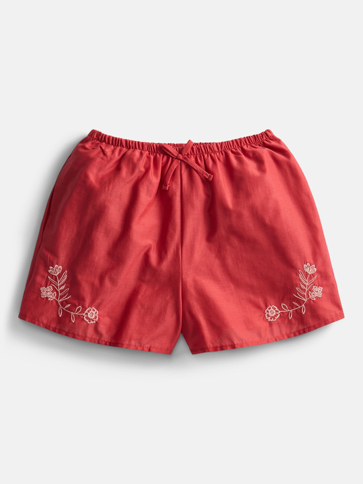 Weekend Academy Girls Embroidered Cotton Shorts, Sizes 4-18