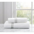 thumbnail image 4 of Simpli-Magic Bathroom Towel Set with Bath Towels, Hand Towels, and Washcloths, 8 Piece, White/Blue, 4 of 7