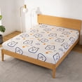 thumbnail image 4 of EGNMCR Double Bed Fitted Sheet Piece Non Sliped Fixed Bed Cover All Inclusive Mattress Protection Bed Cover Soft Fiber Suitable For Sleeping Naked polyester bedskirt, 4 of 6