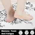 thumbnail image 3 of Anti Fatigue Kitchen Mats for Floor Set of 2, Black Boho Floral Kitchen Floor Mat, Non Slip Cushioned Kitchen Rugs Waterproof Memory Foam Kitchen Mat Comfort Standing Mat for Desk Laundry, 3 of 6