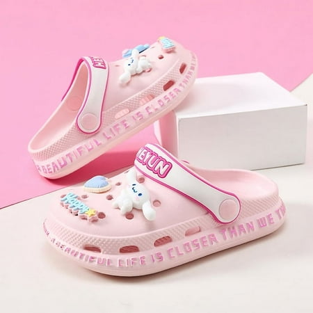 

Sanrios Hellokittys My Melody Cinnamoroll Anime Kawaii Summer Kids Parent-Child Beach Sandals Non-Slip Comfortable Home Slippers
