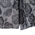 thumbnail image 4 of WREESH Men's Casual Fashion Dress Shirts Turn Down Collar with Short Sleeve Solid Print, Featuring a Stylish Rose Print Design Gray, 4 of 9