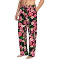 thumbnail image 6 of Yiaed Blooming Meadow Print Men's Lounge Pants, Loose PJ Bottoms, Long Pajama Pants for Men-Small, 6 of 6