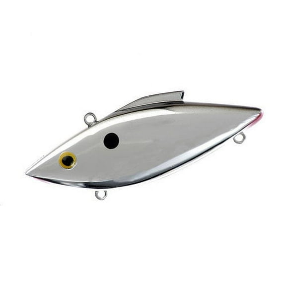 Rat-L-Trap Mini-Trap Fishing Lure, Chrome Black Back, 1/4 oz.