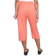 thumbnail image 2 of Alfred Dunner Womens Patch Pocket Elastic Waistband Capri Pant, 2 of 4