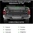 thumbnail image 3 of Ladcaser Truck Bed Extender with 55"-68" Adjustable Length, Universal Aluminum Retractable Tailgate Extender Hitch Mount, 3 of 8