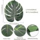 thumbnail image 2 of 14" Artificial Tropical Palm Leaves, Safari Birthday Decorations Extra Large Faux Leaf Jungle, 2 of 5