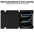 thumbnail image 3 of TECH CIRCLE Tablet Case for Apple iPad Air 11" (2024), 360 Degree Rotating Stand /Auto Sleep Sake /Magnetic Closure /Pencil/Stylus Holder /Full Coverage Protection, PU Leather Folio Case, Black, 3 of 6