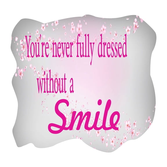 Quotes & Sayings Wall Decals for Children Bedroom - Quote on Floral Background Girl DIY & Creativity Boy Girl Bedroom Wall Sticker - Size: 20 In x 18 In