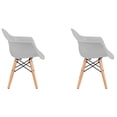 thumbnail image 2 of Set de dos sillas Eames con descansabrazo para Niños y Niñas (GRIS), 2 of 4