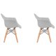 thumbnail image 2 of Set de dos sillas Eames con descansabrazo para Niños y Niñas (GRIS), 2 of 4
