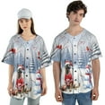 thumbnail image 4 of Hello Winter Belgian Malinois Football Snowman Welcome Snowy Morning All Over Print 3D Baseball Shirt Sheepdog Dog Lover Gifts Softball Sport - 01012, 4 of 6