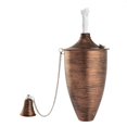 thumbnail image 2 of Legends Direct Set of 4, Elegant Premium Metal Outdoor Torches for Patio, Lawn and Garden - Tiki Style Metal Torch /w Snuffer, Fiberglass Wick & Large 20oz Oil Lamp - 53" Tall (Large Brushed Bronze), 2 of 5