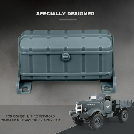 JJR/C Oil Tank Decorate Box for Q60 Q61 1/16 2.4G RC Off-road Crawler Military Truck Army