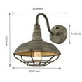 thumbnail image 4 of Wall Sconce with Plug in Cord and On Off Switch Retro Gooseneck Wall Light, 4 of 9