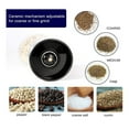 thumbnail image 4 of SanNuo Salt and Pepper Grinder Set, 2-Piece, Stainless Steel and Glass, Adjustable Ceramic Mill, 4 of 7
