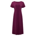 thumbnail image 4 of Robe Midi Décontractée à Manches Courtes et Manches Courtes pour Femmes, 4 of 5