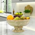 thumbnail image 6 of Radicaln Green Marble Fruit Bowl 10" | Handmade Natural Stone Decorative Bowl, Fruit Basket & Banana Holder | Elegant Dish for Kitchen Counter, Dining Table & Coffee Table Décor, 6 of 6