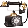 thumbnail image 1 of Modelo de teléfono retro realista rotatorio clásico modelo de teléfono retro de mesa para cafetería, bar, computra, accesorios de decoración, 1 of 1
