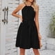 thumbnail image 4 of Vestido A Line sin mangas con cuello halter para mujeres vestidos de playa de color sólido para cóctel FLhrweasw Para estrenar, 4 of 8