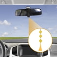 thumbnail image 3 of Unique Bargains 1 Pc Faux Leather Square Tassel Car Rear View Mirror Pendant Accessories Car Hanging Ornament Yellow, 3 of 6