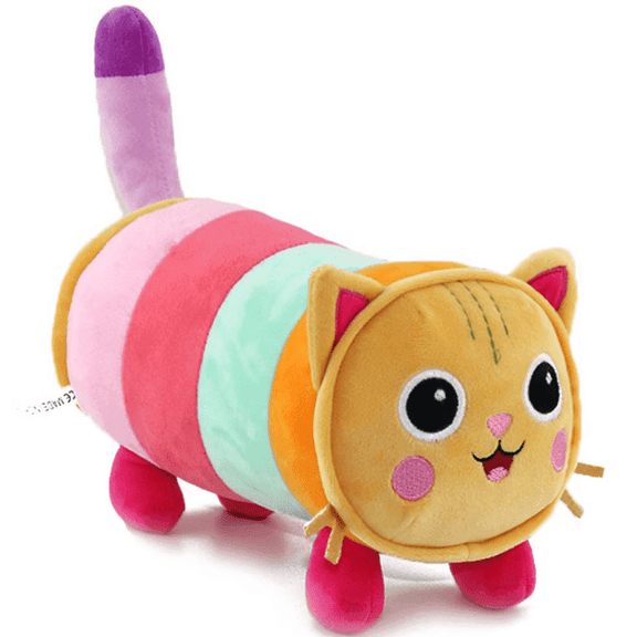 BESTSKY 8-Inch Doll-House Pillow Cat Purr-Ific Plush Toy Kids Toys for Ages 4 and Up Cat Pillow