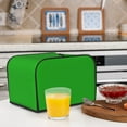 thumbnail image 5 of KLL Green Print 4 Slice Toaster Dust Covers Kitchen Small Appliance Cover with 2 Pockets,Can hold Jam Spreader Knife & Toaster Tongs (12.4 x 10.6 x 8.2), 5 of 6